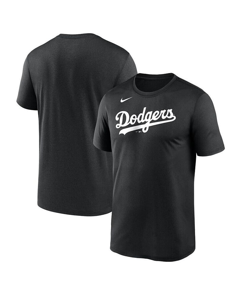 Nike men's Black Los Angeles Dodgers New Legend Wordmark T-shirt