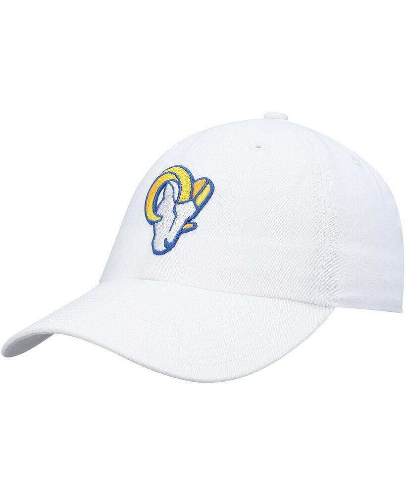 '47 Brand men's '47 White Los Angeles Rams Logo Clean Up Adjustable Hat
