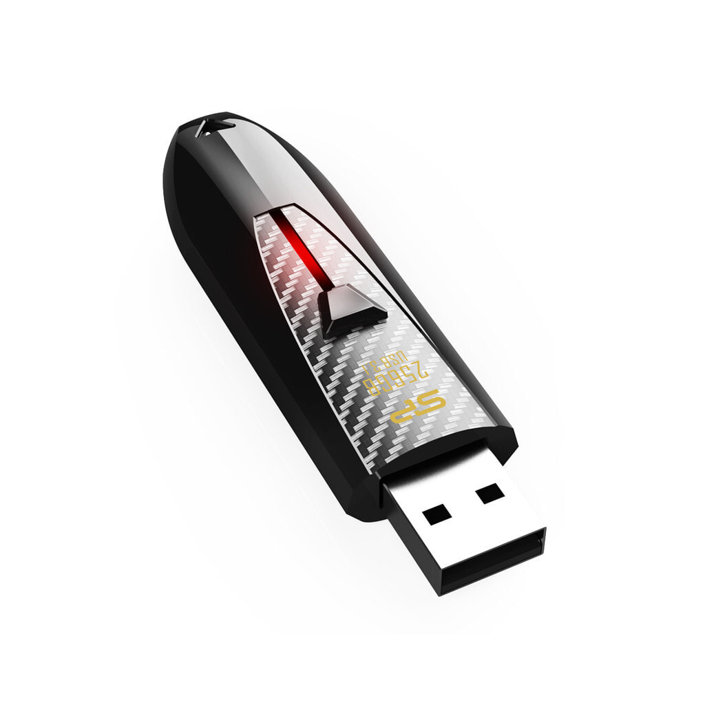 Silicon Power Blaze B25 USB флеш накопитель 256 GB USB тип-A 3.2 Gen 1 (3.1 Gen 1) Черный SP256GBUF3B25V1K