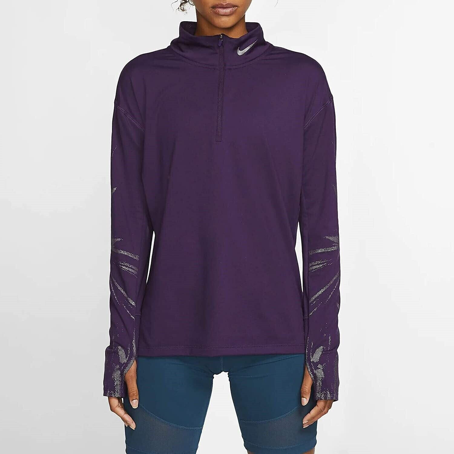 Nike 247265 Womens Dry Element Running Top Jacket Purple Size Small
