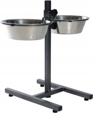 Trixie ADJUSTABLE STAND WITH BOWLS 2x2.8L