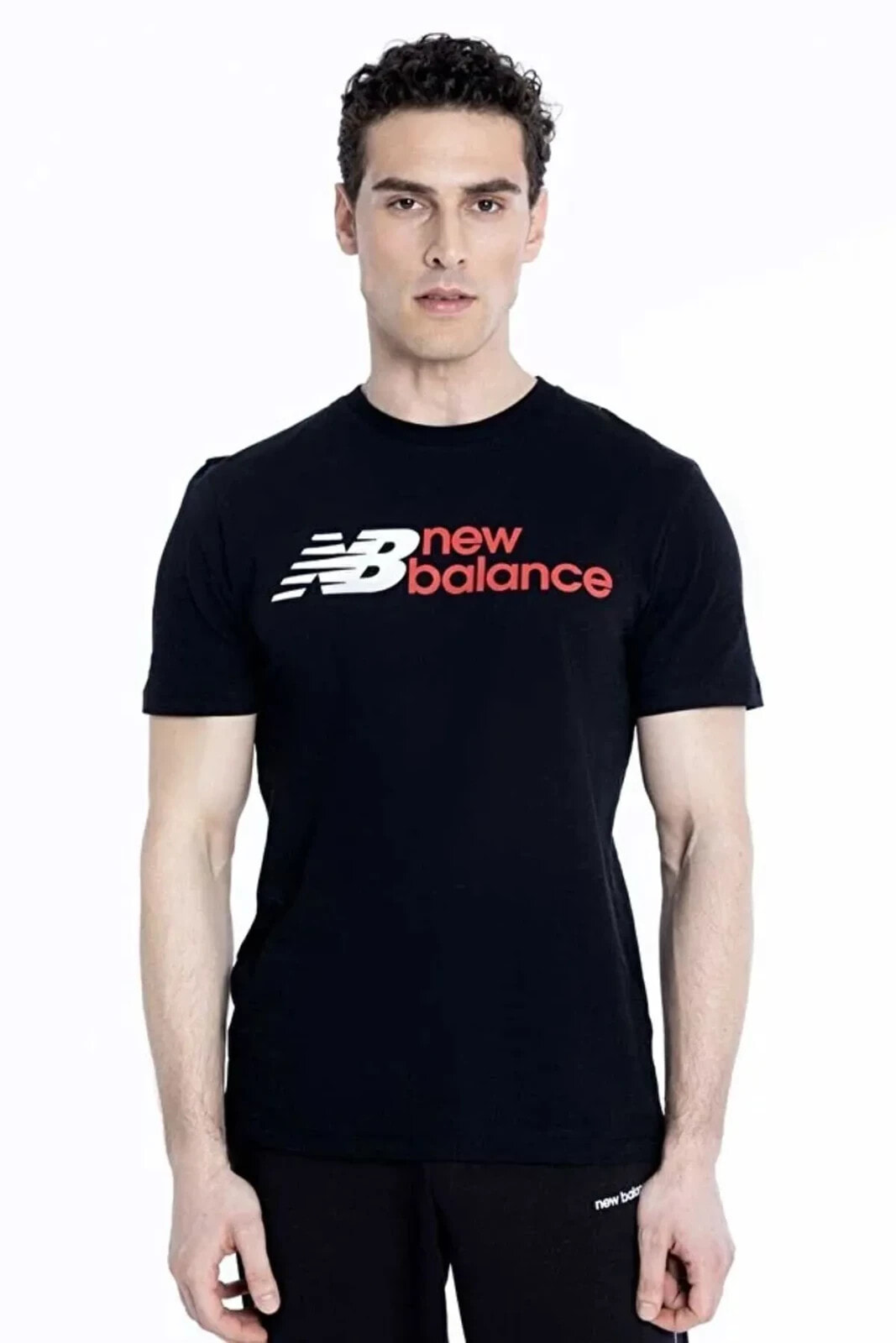 Mnt1354-Bk New Balance Nb Man Lifestyle T-Shirt T-Shirt Siyah