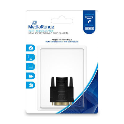 MediaRange MRCS170 кабельный разъем/переходник DVI-D HDMI Черный