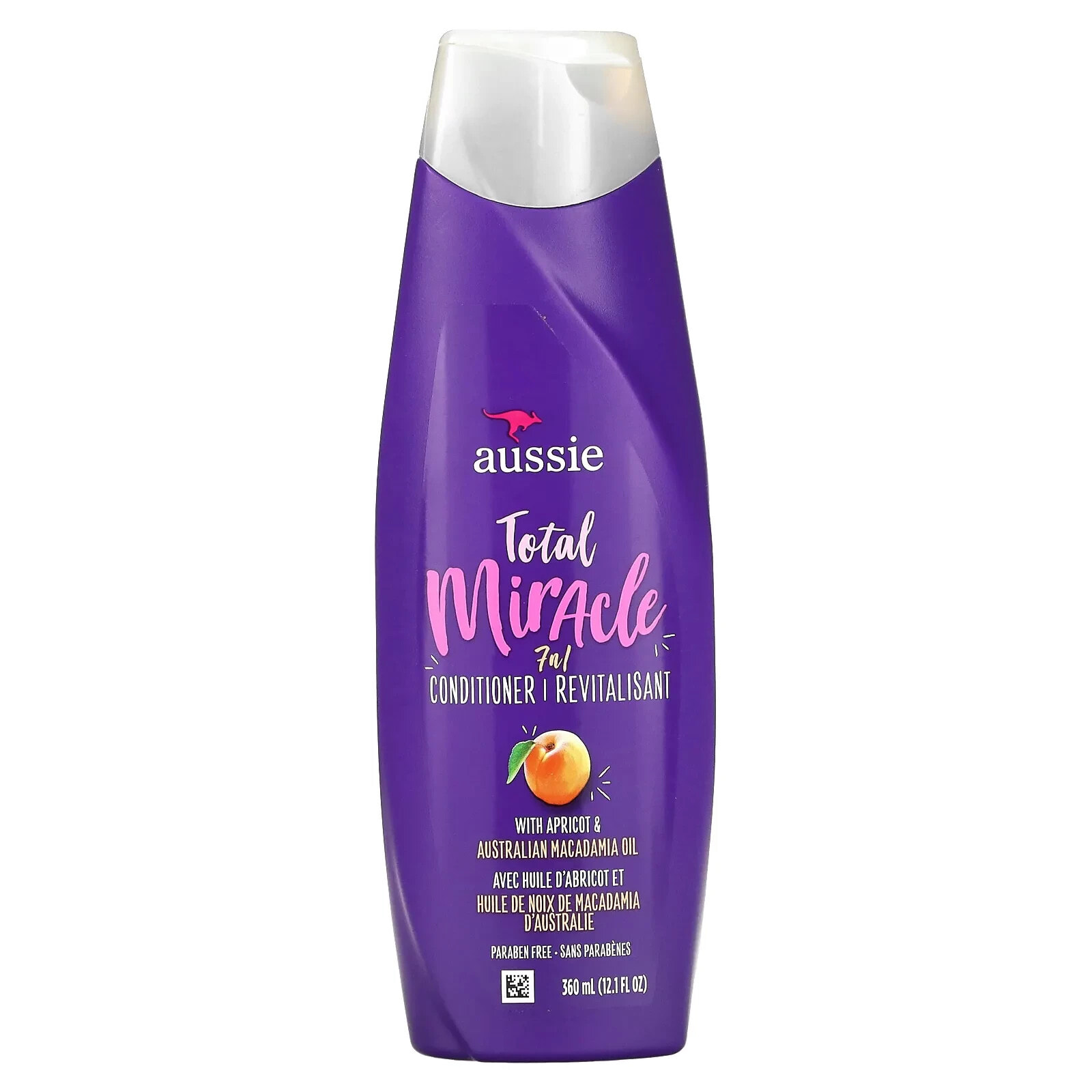 Total Miracle 7 N 1 Conditioner with Apricot & Australian Macadamia Oil, 12.1 fl oz (360 ml)