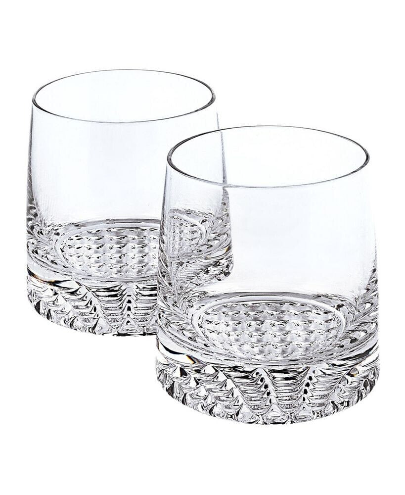 Badash Crystal park Avenue European Mouth Blown Crystal Park Avenue Whiskey Set 4 Pieces Rocks Set