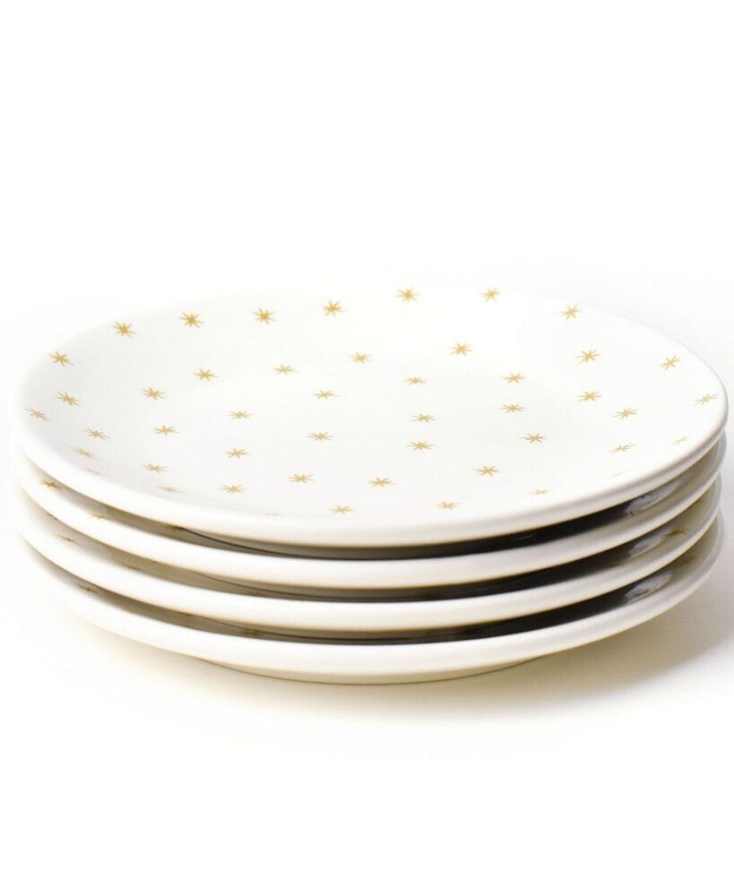 Coton Colors gold-Tone Star Salad Plate Set of 4, Service for 4