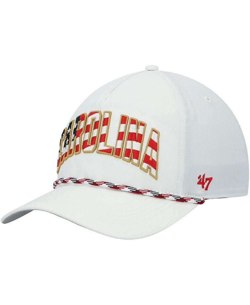 '47 Brand men's '47 White Carolina Panthers Hitch Stars and Stripes Trucker Adjustable Hat