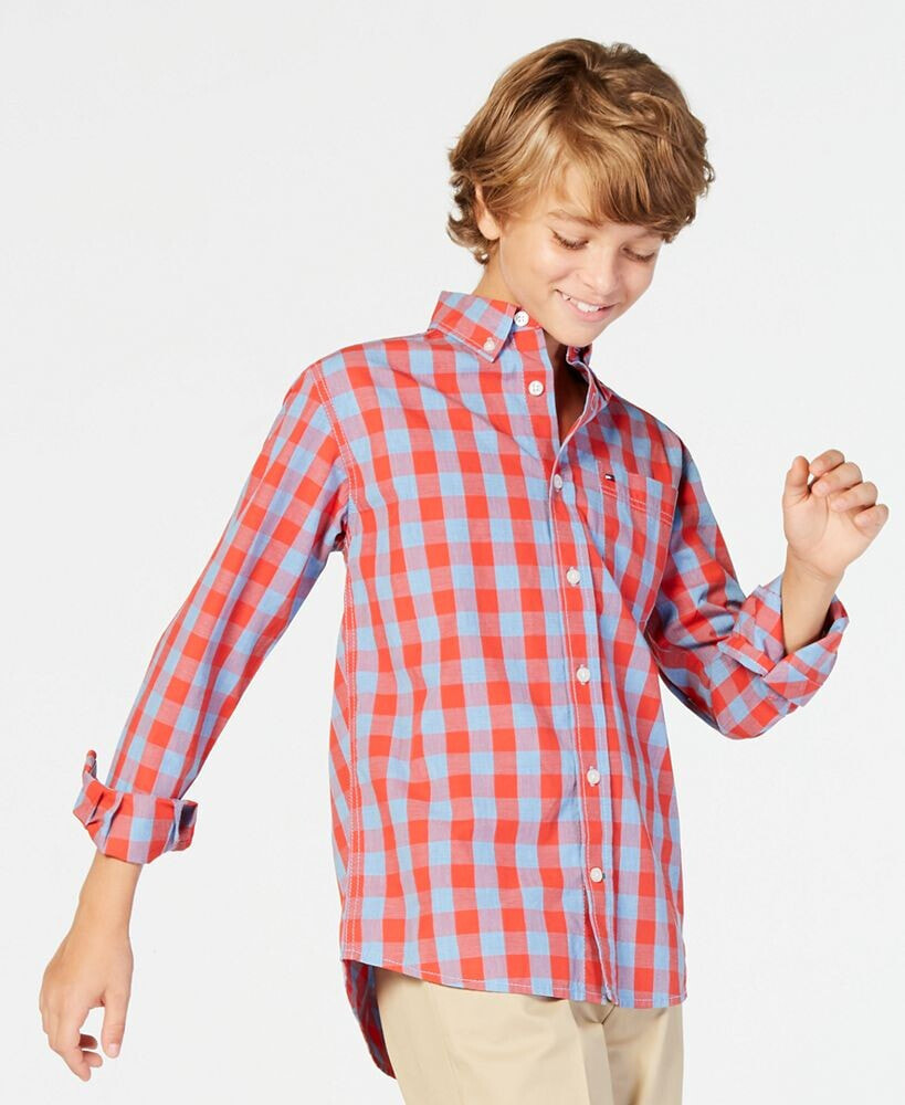 Tommy Hilfiger toddler Boys Kirk Box-Plaid Button-Down Shirt