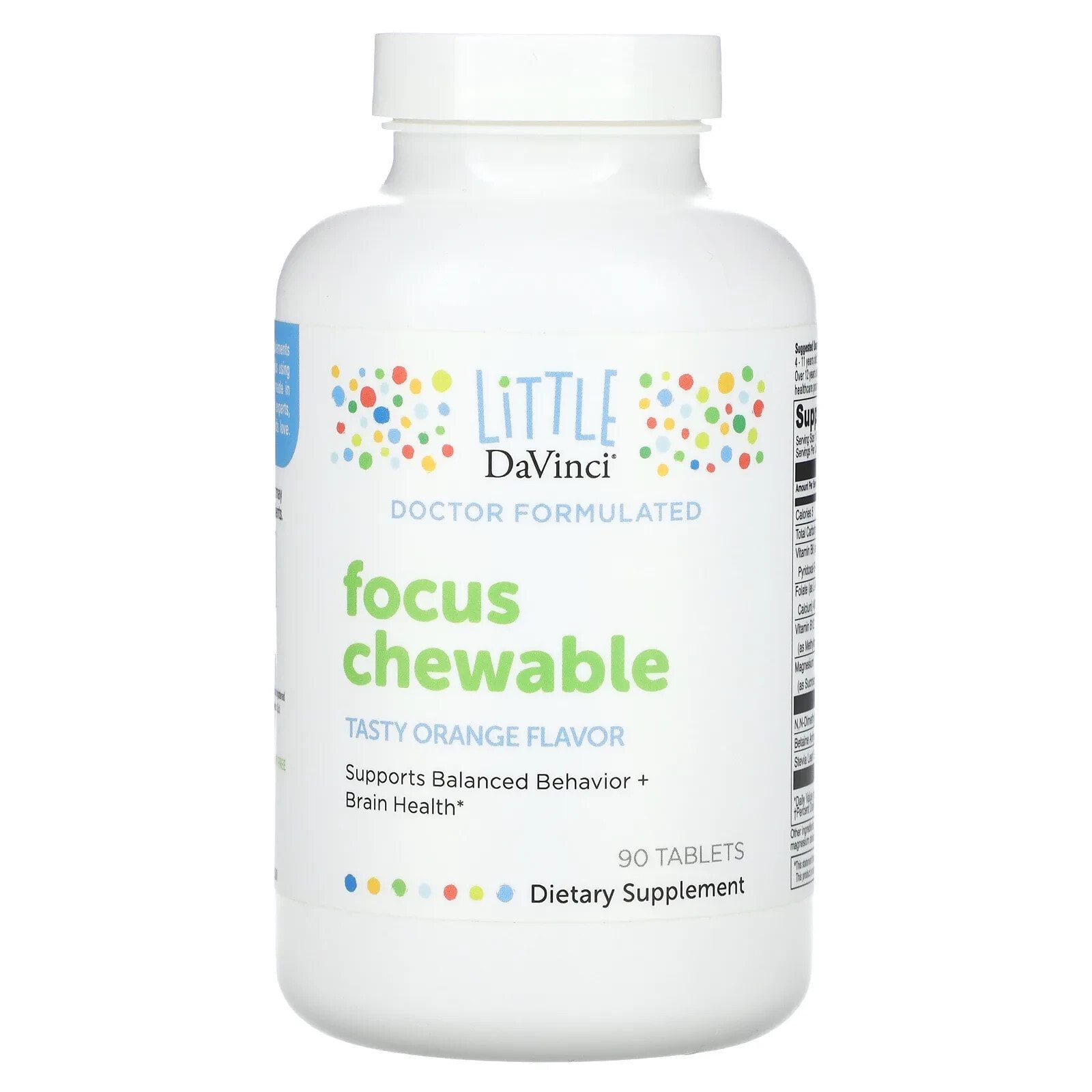 Focus Chewable, Tasty Orange , 90 Tablets