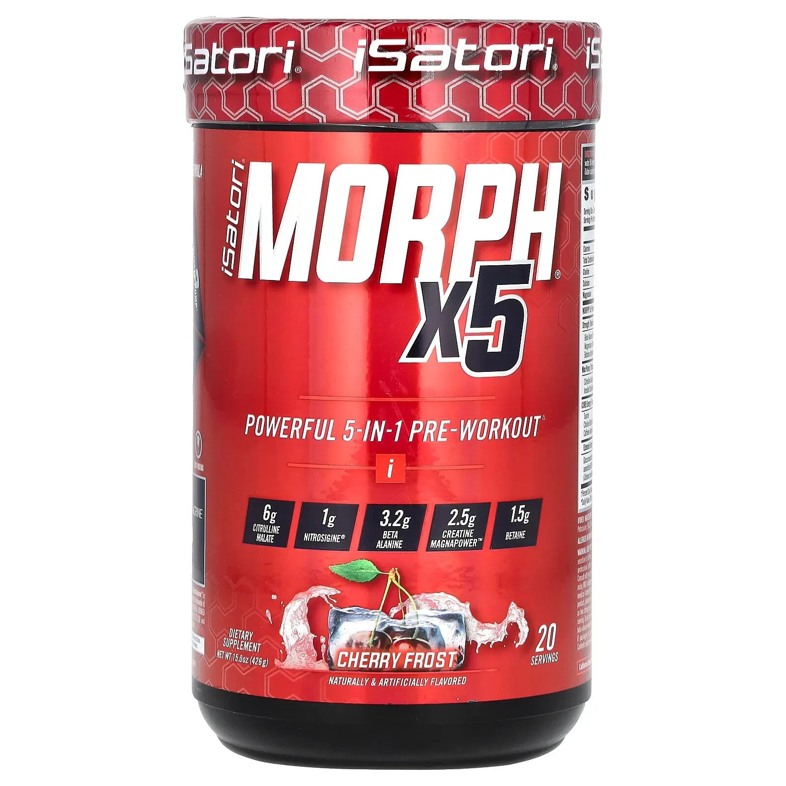 Morph x5 Pre-Workout, Cherry Frost, 15 oz (426 g)