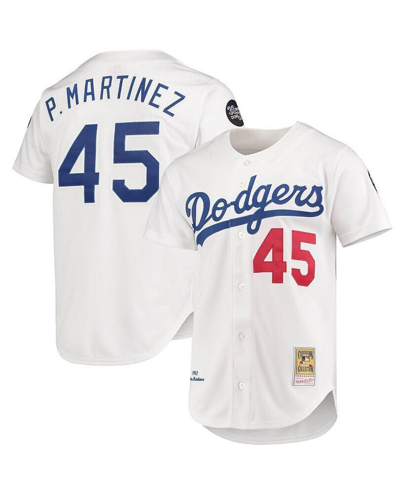 Mitchell & Ness men's Pedro Martinez White Los Angeles Dodgers 1993 Cooperstown Collection Home Authentic Jersey