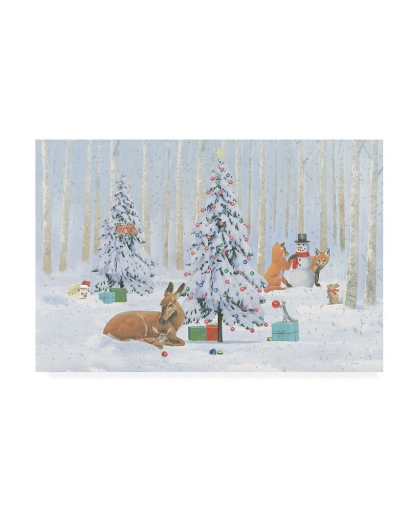 Trademark Global emily Adams Christmas Critters Bright I Canvas Art - 36.5