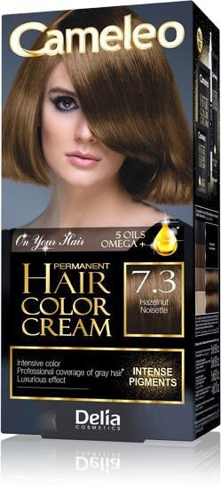 Delia Cameleo Hair Color Cream No. 7.3 Масляная крем-краска для волос с омега,  оттенок фундук