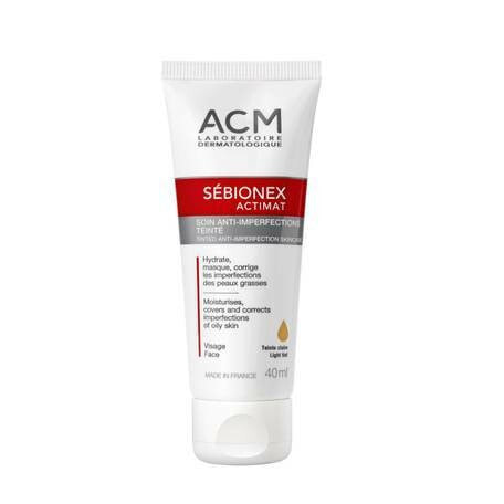 Средство для проблемной кожи лица ACM Toning care for problematic skin Sébionex Actimat (Tinted Anti-imperfection Skincare Light Tint) 40 ml