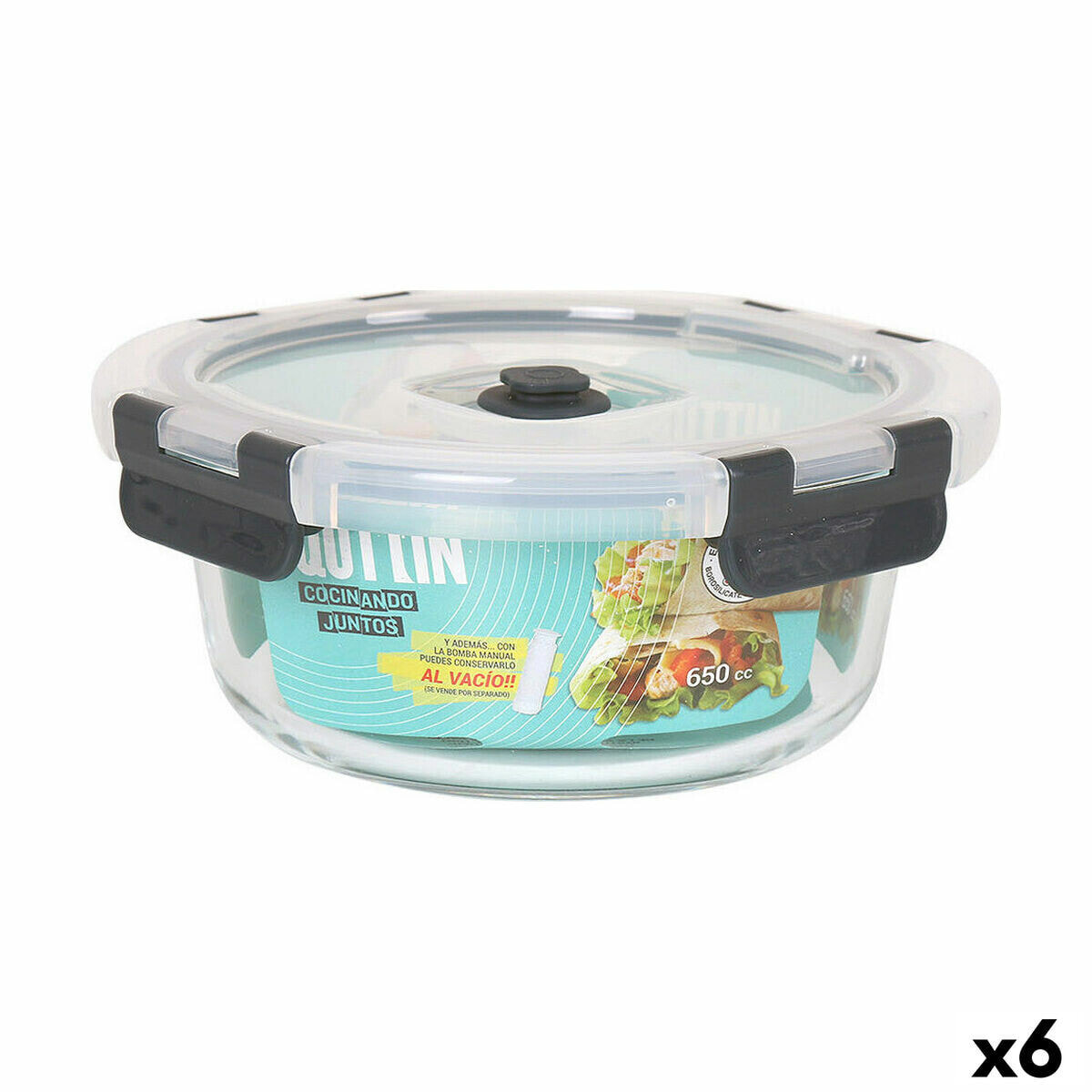 Lunch box Quttin 650 ml (6 Units)