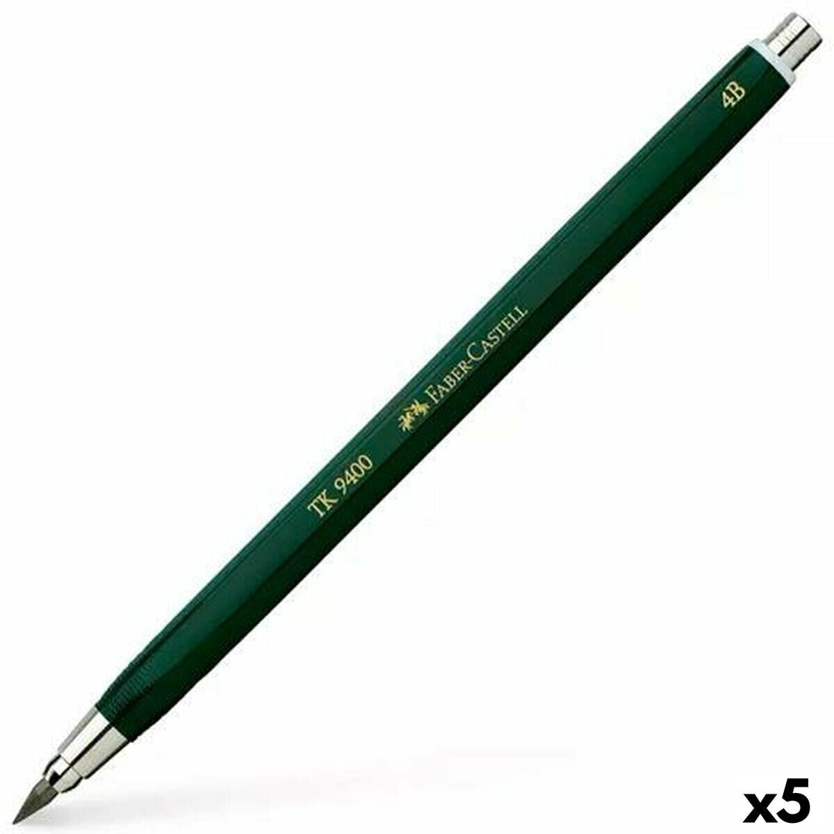 Pencil Lead Holder Faber-Castell Tk 9400 3 Green (5 Units)