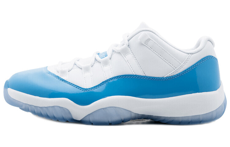 Jordan Air Jordan 11 retro low “unc” 低帮 复古篮球鞋 男款 北卡蓝 2017年版 / Кроссовки Nike Air Jordan 11 Retro Low University Blue (2017) (Белый, Голубой)