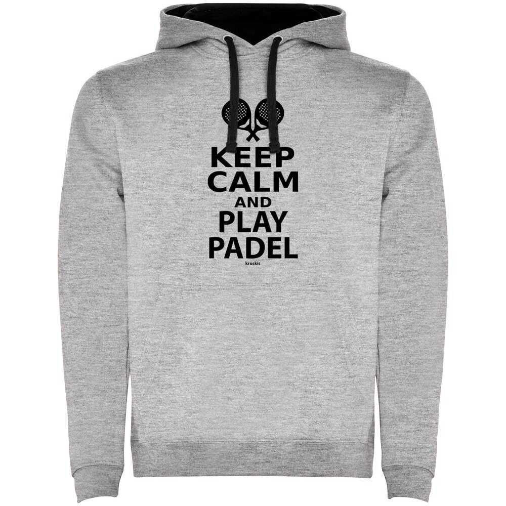 KRUSKIS Keep Calm And Play Padel Bicolor Hoodie