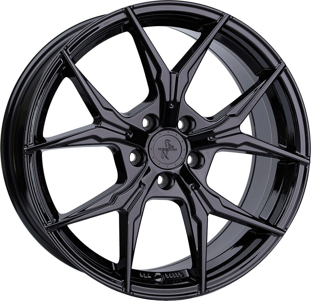 Колесный диск литой Keskin KT19N Angel black painted 8.5x19 ET45 - LK5/112 ML72.6