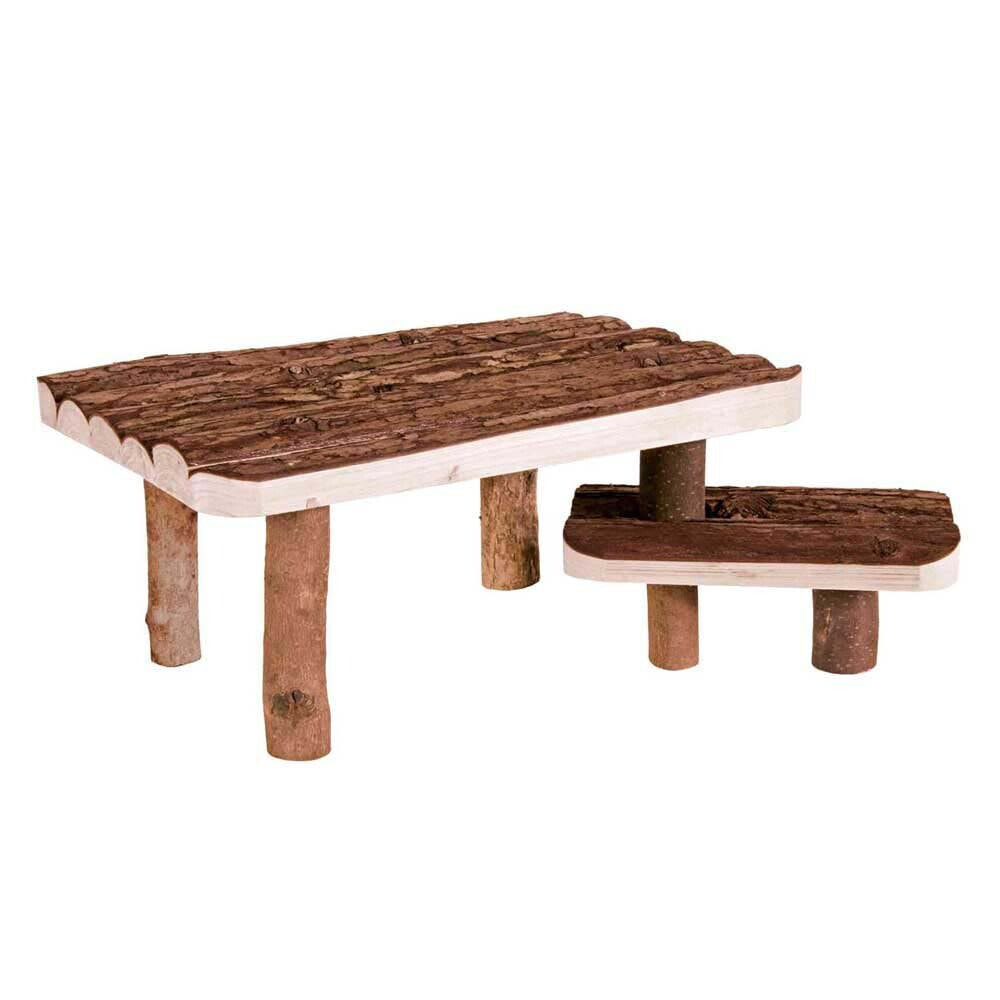 TRIXIE Table With Bench Natural Living