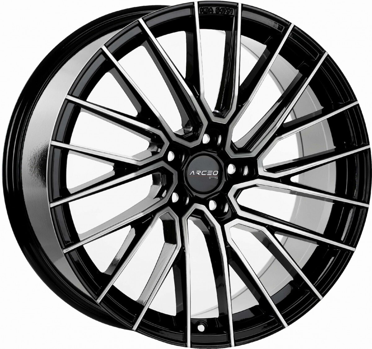 Колесный диск литой Arceo Wheels ASW02 black diamond 8.5x19 ET35 - LK5/112 ML73.1