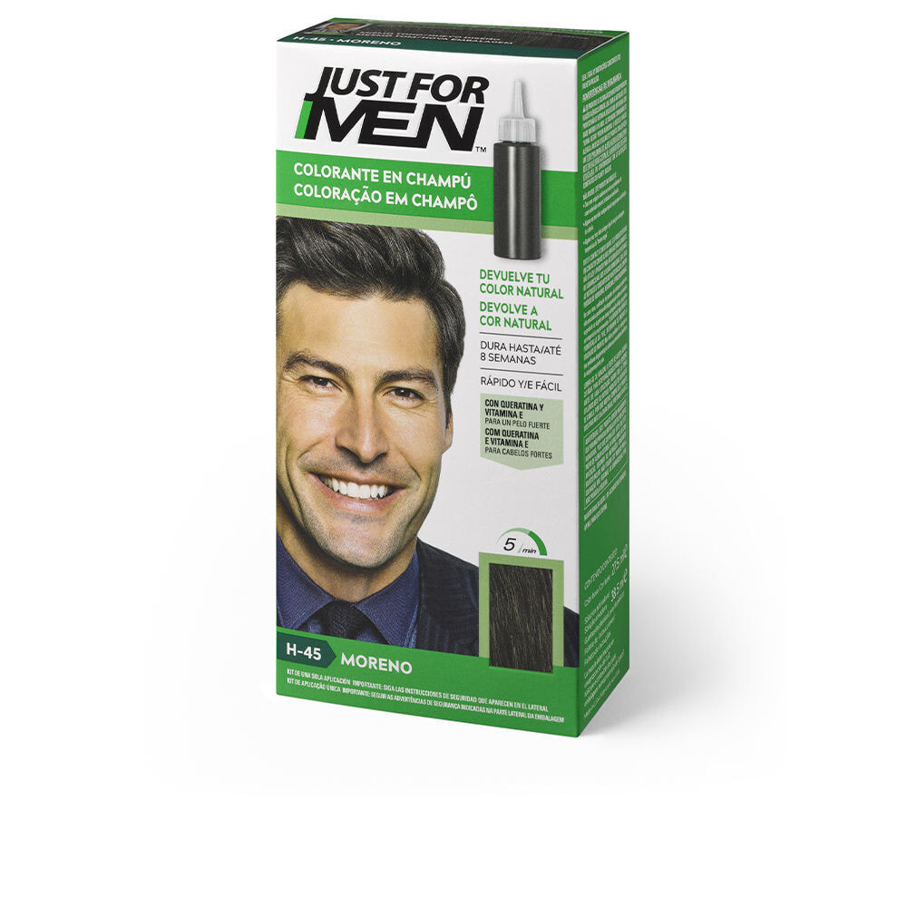 Оттеночное или камуфлирующее средство для волос для мужчин Just For Men COLORANTE en champú #moreno 30 ml
