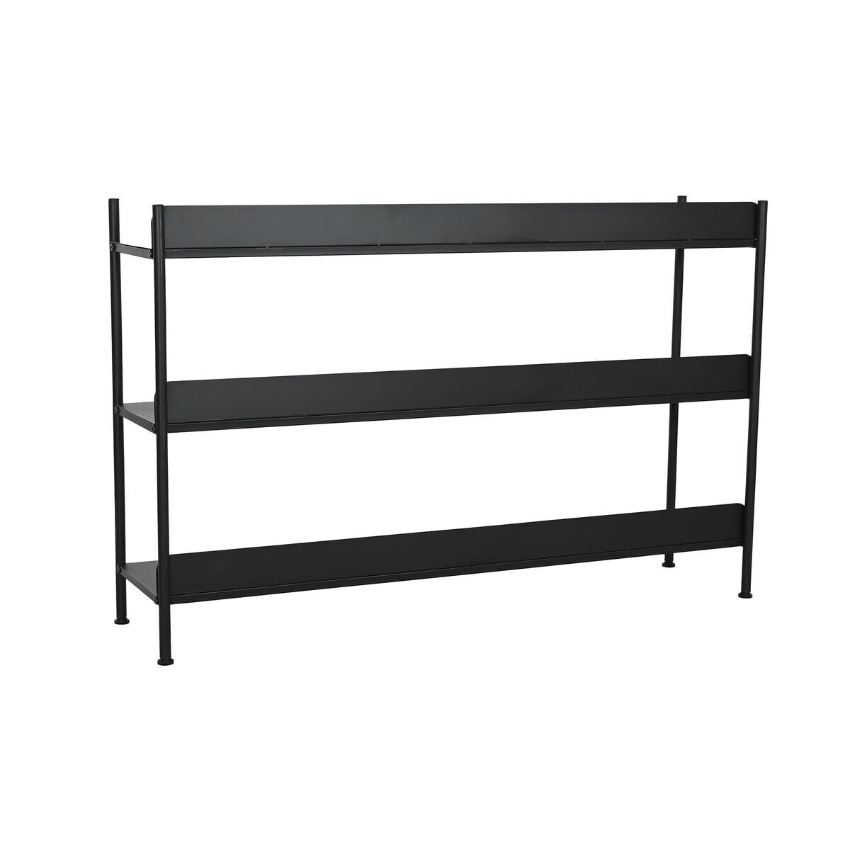 Shelves Home ESPRIT Black Metal 120 x 30 x 76 cm