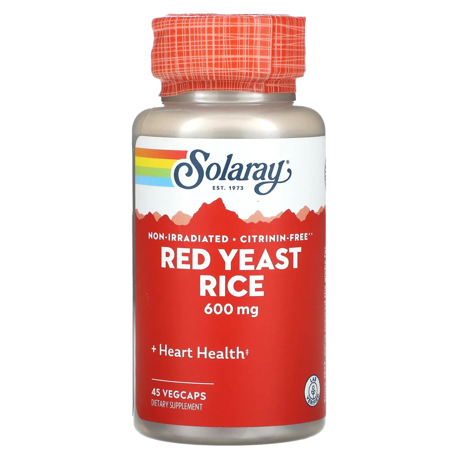Solaray, Red Yeast Rice, 600 mg, 90 VegCaps
