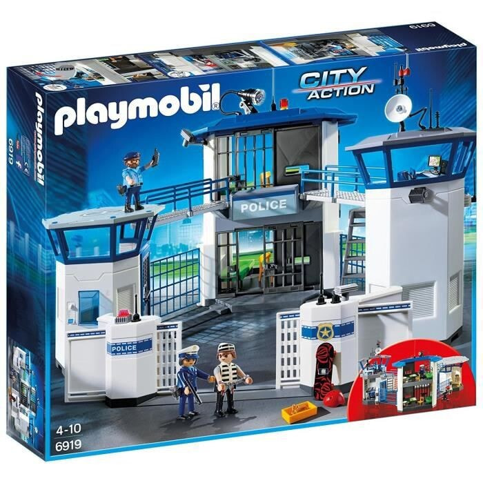 Набор с элементами конструктора Playmobil City Action 6919 Штаб полиции с тюрьмой
