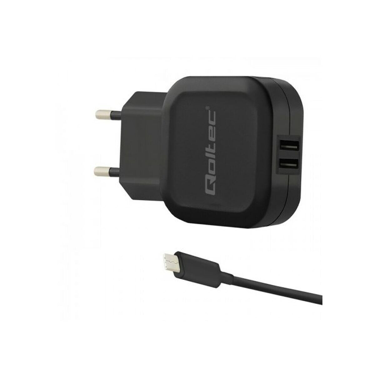 Wall Charger Qoltec 50188 Black 17 W