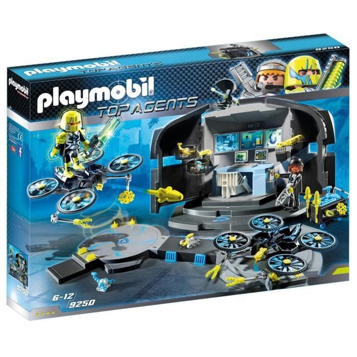 Игровой набор с элементами конструктора Playmobil Суперагенты: Командный пункт доктора Дрона 9250