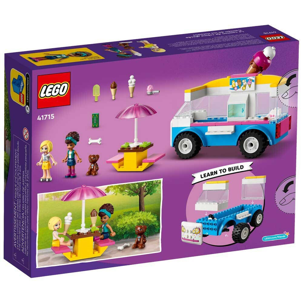 LEGO Friends 41715 Eiswagen, Spielzeug zum Zusammenbauen mit Hund, Fahrzeug  und Dash und Andrea Mini-Puppen, ab 4 Jahren : Buy Online in the UAE, Price  from 183 EAD & Shipping to Dubai | Alimart