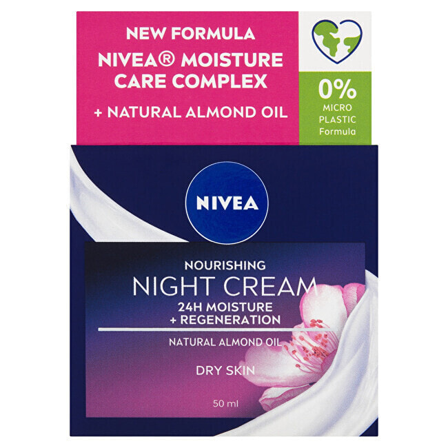 Nivea Nourishing Night Cream Питательный регенерирующий ночной крем для сухой и чувствительной кожи 50 мл