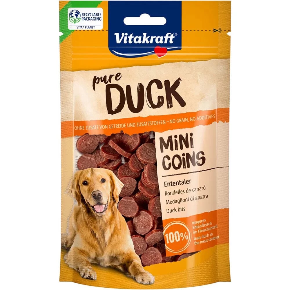 VITAKRAFT Duck Mini Coins dog treat 80g