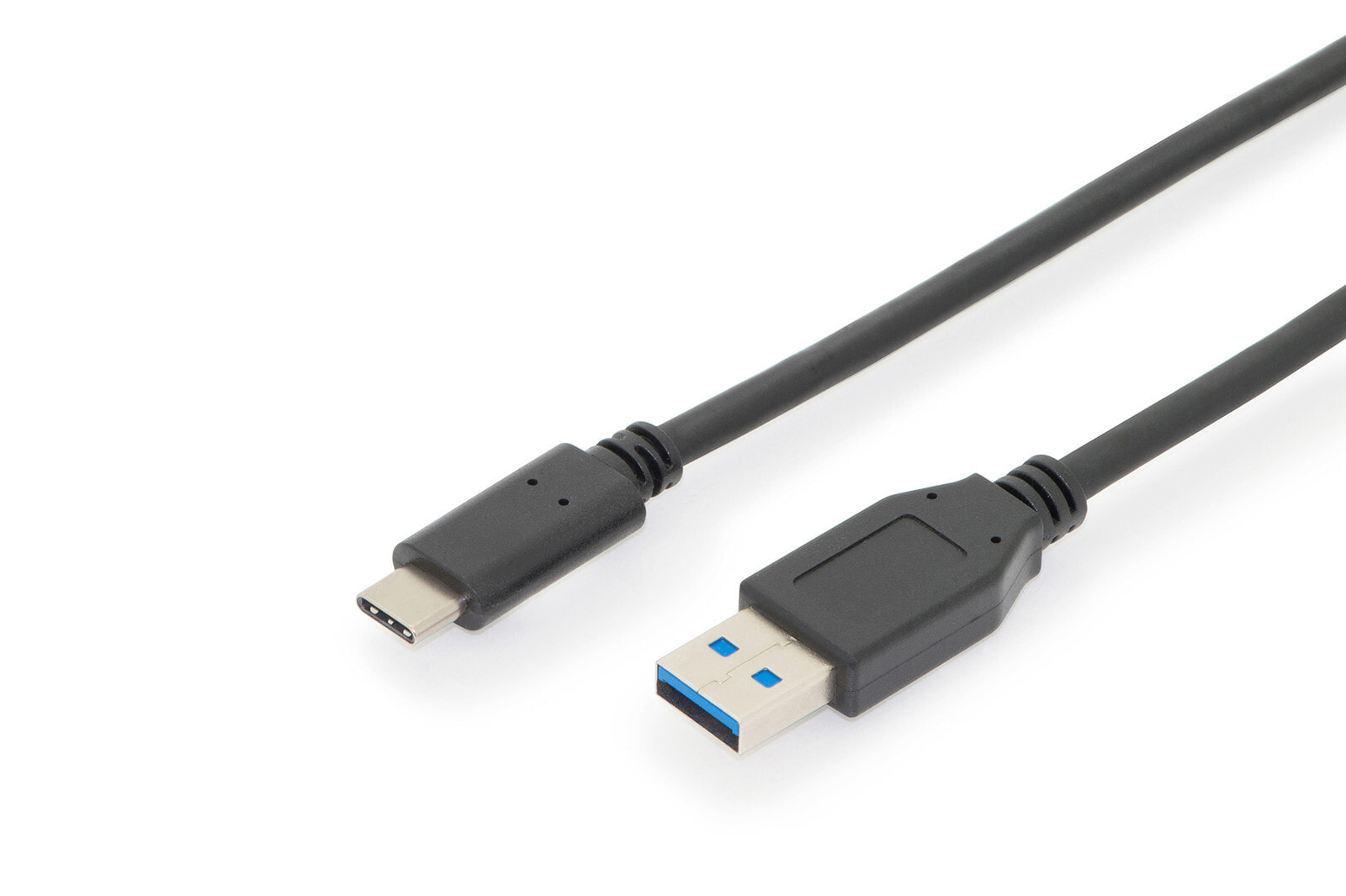 Компьютерный разъем или переходник Digitus USB Type-C™ connection cable, Gen2, Type-C™ to A, 1 m, USB C, USB A, USB 3.2 Gen 2 (3.1 Gen 2), 10000 Mbit/s, Black