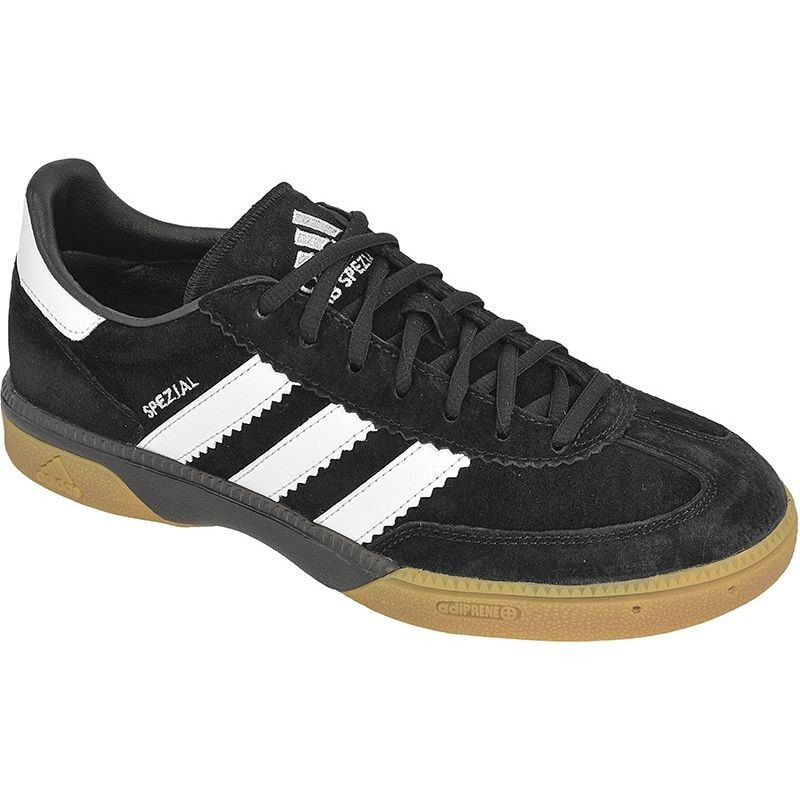 Мужские кроссовки повседневные черные замшевые  низкие демисезонные Adidas Handball Spezial M M18209 handball shoes