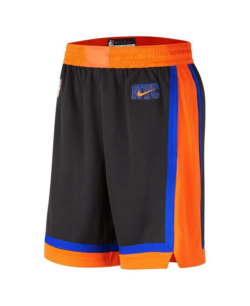 Nike men's Black New York Knicks 2022/23 City Edition Swingman Shorts