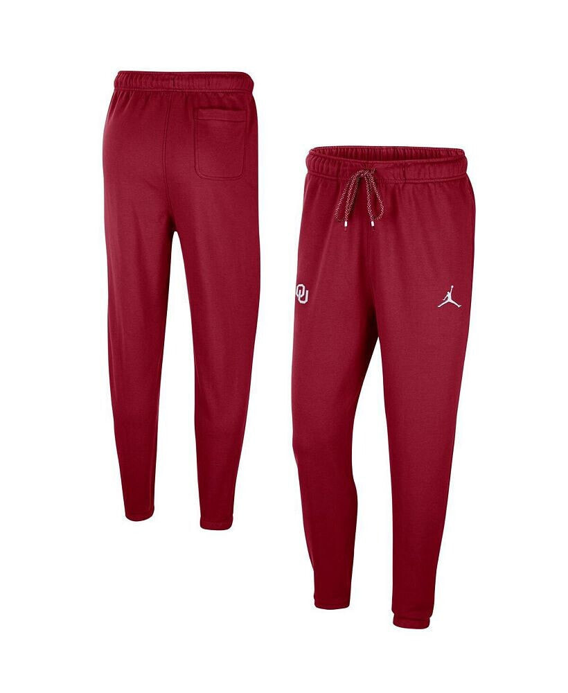 Jordan men's Brand Crimson Oklahoma Sooners Logo Travel Fleece Pants