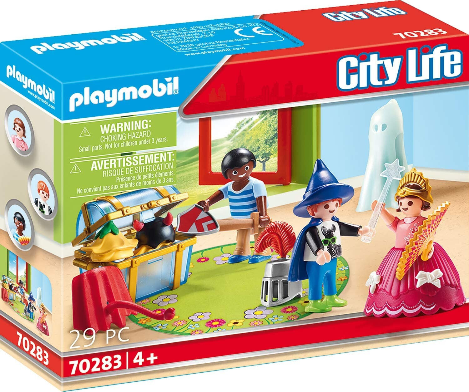 Playmobil Городская жизнь 70283 Городская жизнь Дети Playmobil с коробкой для маскарадных костюмов, разноцветные