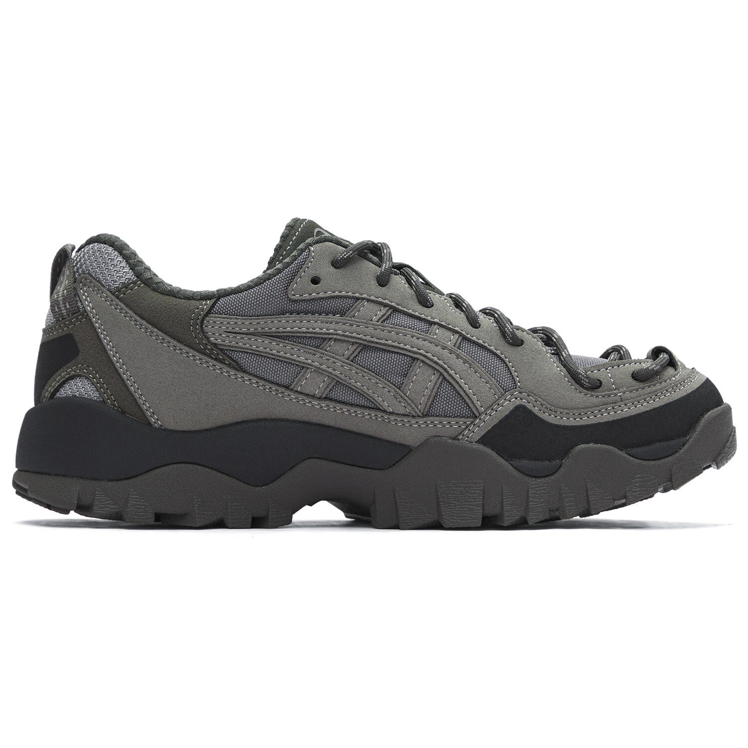 Asics GEL-PICKAX Outdoor Shoes Unisex Low-Top Gray Green
