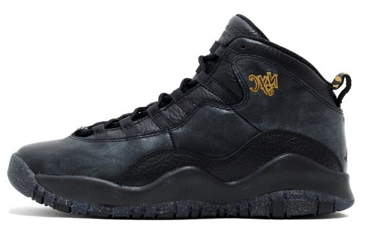 Jordan Air Jordan 10 Retro New York City 纽约NYC 2016 高帮 复古篮球鞋 GS 黑色 / Кроссовки Jordan Air Jordan 10 Retro New York City NYC 2016 GS 310806-012