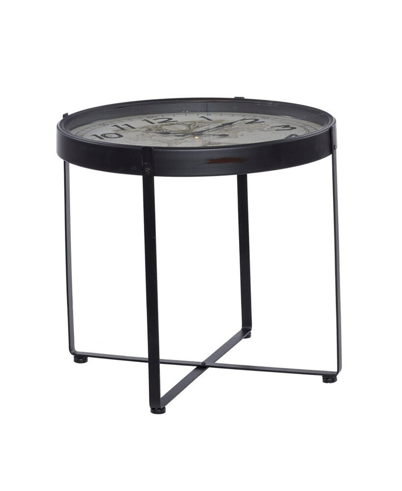 Rosemary Lane black Iron Farmhouse Accent Table