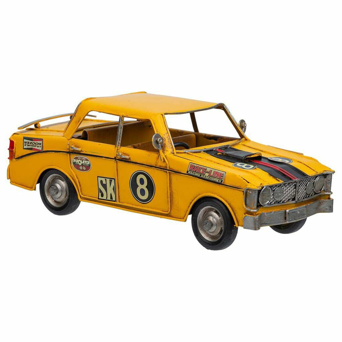 Decorative Figure Alexandra House Living Yellow Iron ABS Car 12 x 9 x 27 cm