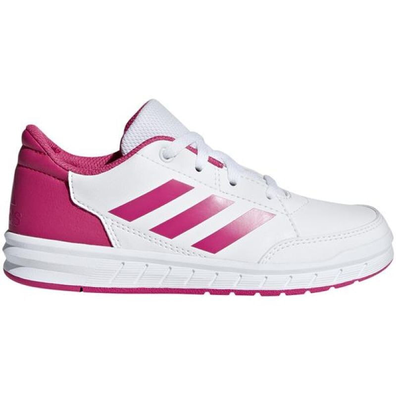 Кроссовки для девочки adidas розово-белый цвет