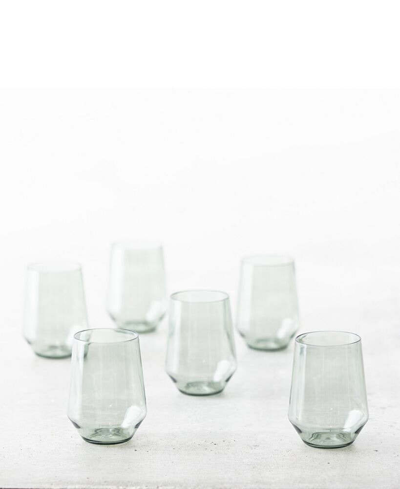 Fortessa sole Outdoor Stemless Wine Glasses, 19oz - Set of 6