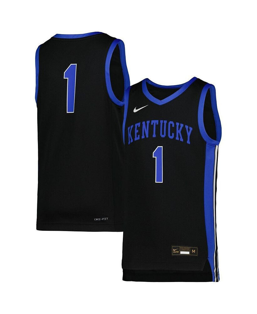 Nike big Boys #1 Black Kentucky Wildcats Icon Replica Basketball Jersey