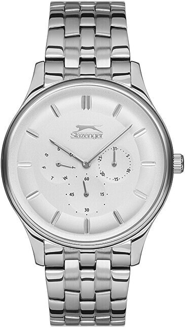 Мужские наручные часы с серебряным браслетом Slazenger SL.09.6152.2.04
