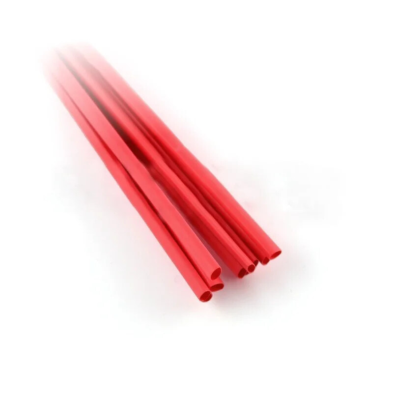 Heat shrink tube 1.6/0.8 red - 10pcs