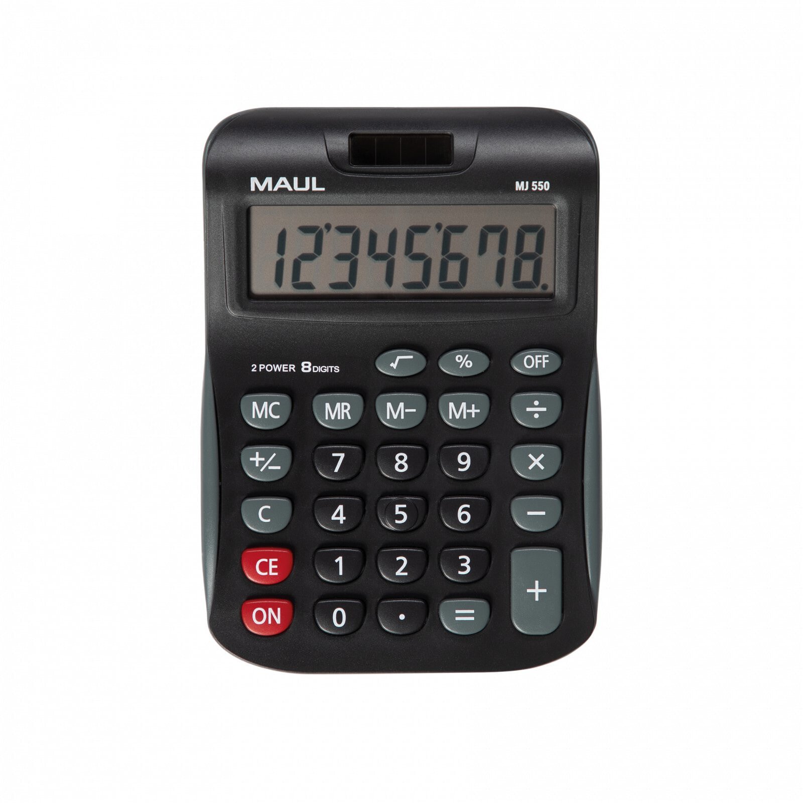 Jakob Maul GmbH MAUL MJ 550 - Pocket - Display - 8 digits - 1 lines - Battery - Black