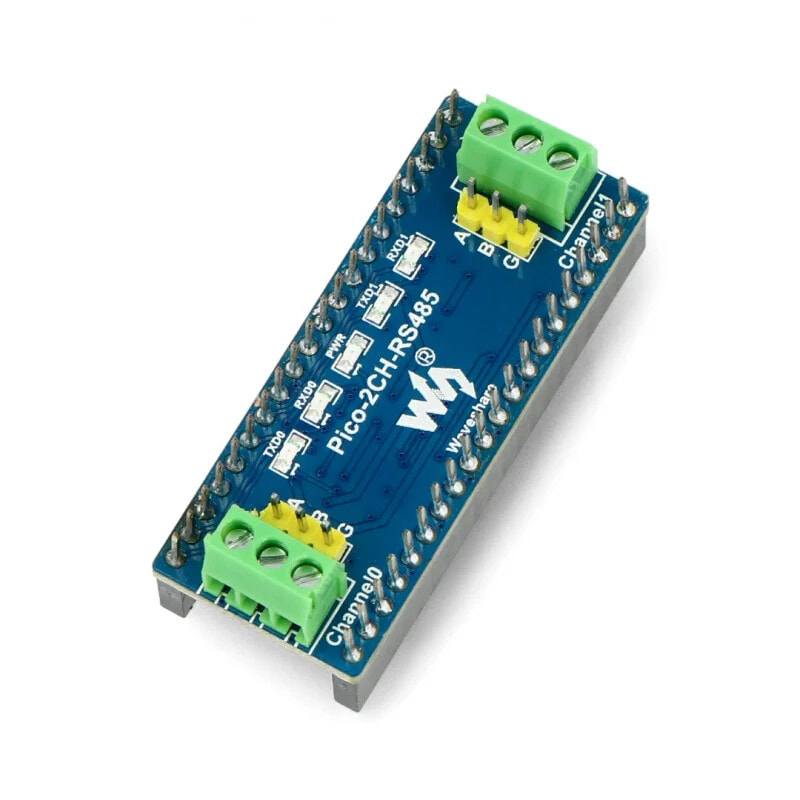 2-Channel RS485 - 2-channel UART-RS485 SP3485 module - for Raspberry Pi Pico - Waveshare 19717